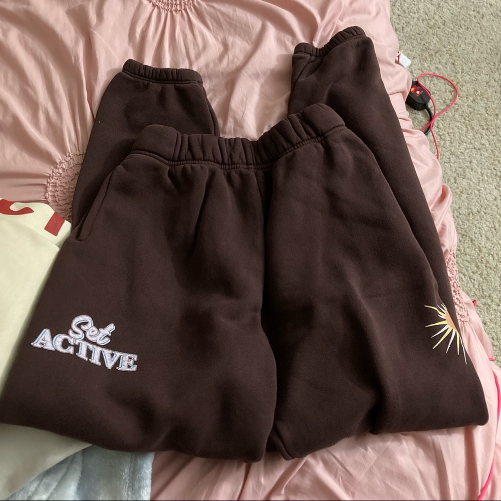 Set Active Merch Sweatpants in Water Baby